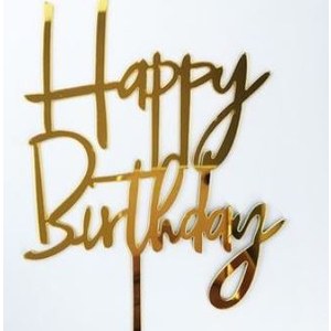 HB Tag - Acrylic 004 (Black/Gold)